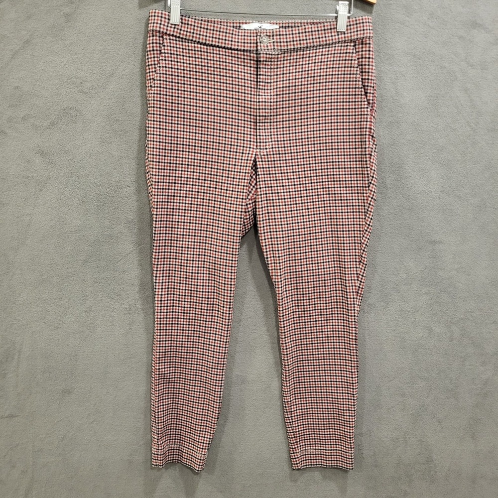 Hollister‎ Ultra High-Rise Plaid Pants Women's XL Checkered Career Casual Office